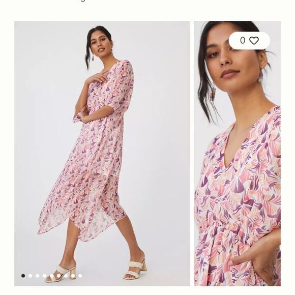 Hutch Augusta Anthropologie Midi Dress NWT Size 3X - Picture 1 of 7